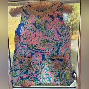 Lilly Pulitzer “Dream Team” Toddler Shift Dress With Bloomers 18-24 Months